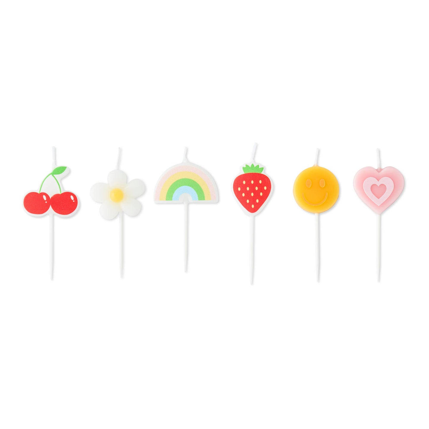 6pc Cake Candles - Trendy