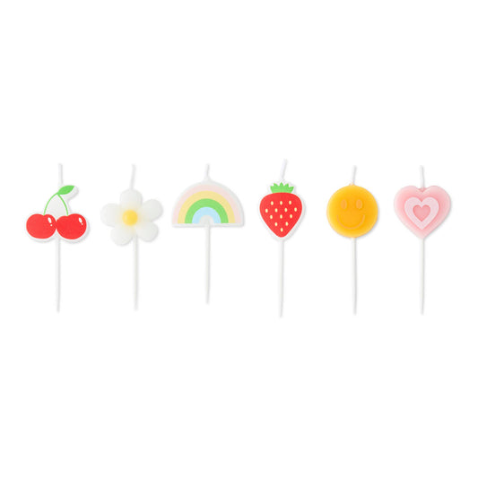 6pc Cake Candles - Trendy