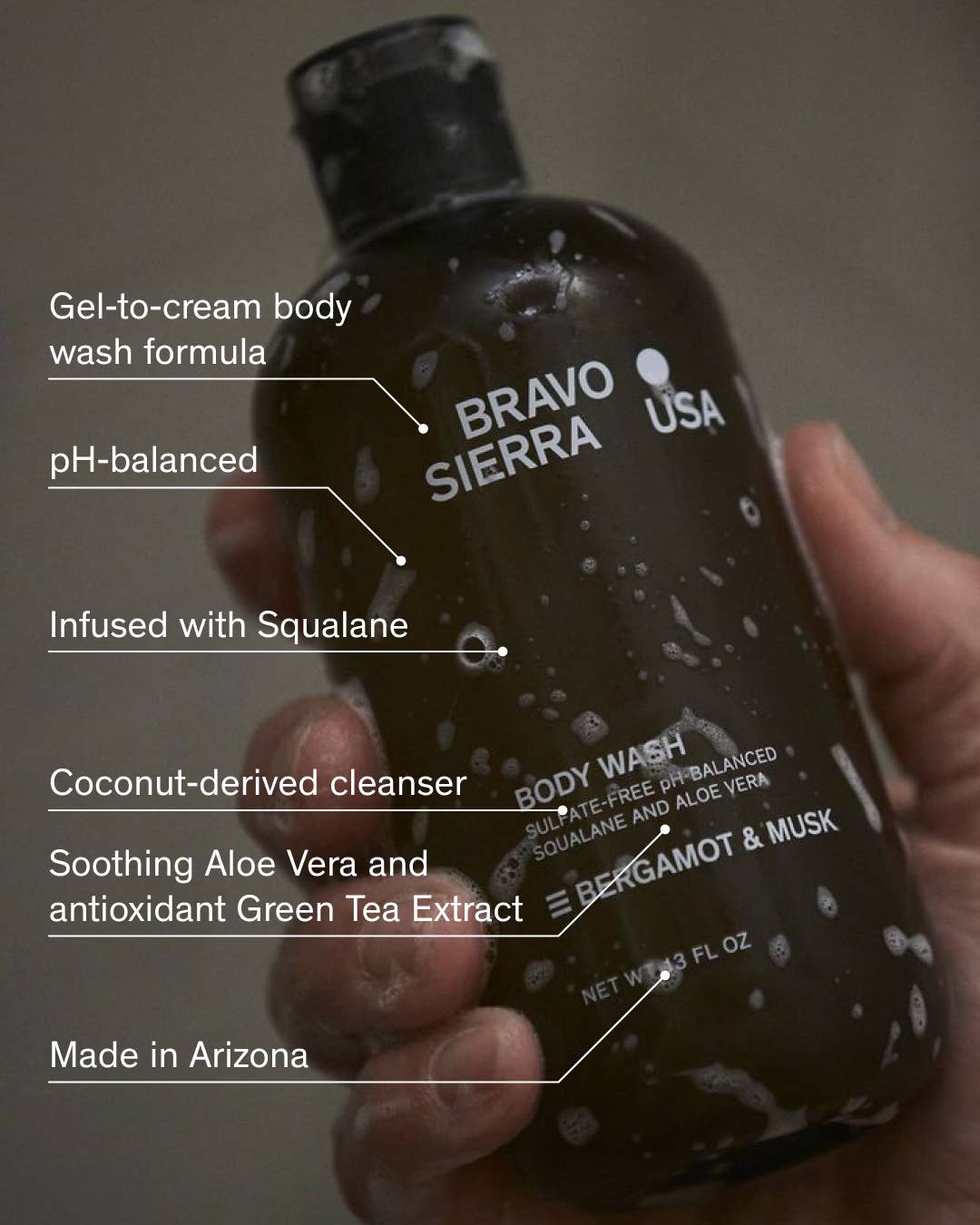 ORRIS AND SANTAL | WOODY Bravo Sierra - BODY WASH