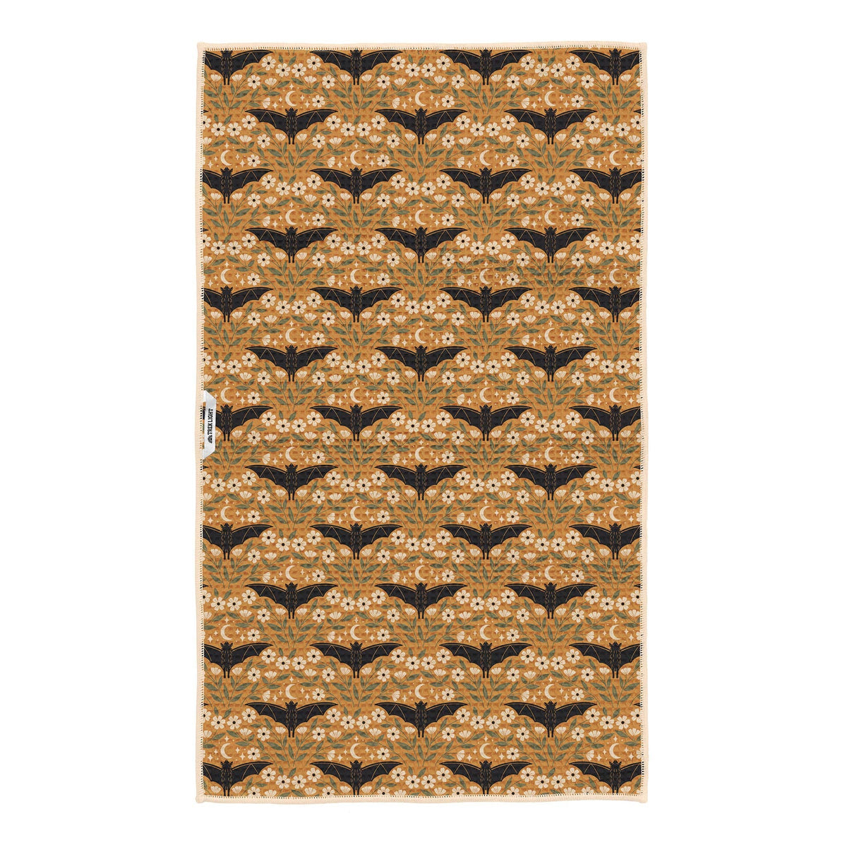 Bats & Blooms Halloween - Kitchen Tea Towel - Trek Light
