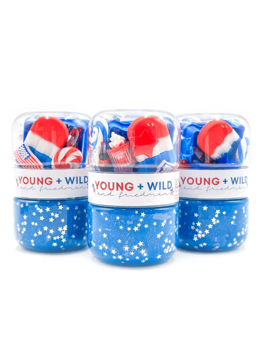 Fourth of July grab & go jar - Young Wild & Friedman