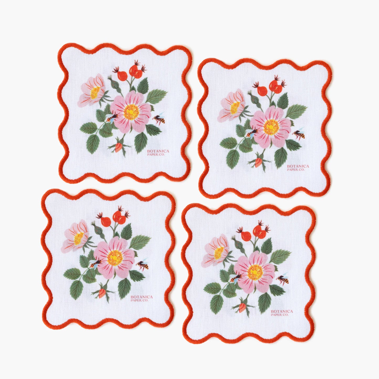 BOTANIST | LINEN COASTERS, SET OF 4