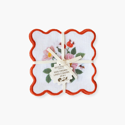 BOTANIST | LINEN COASTERS, SET OF 4