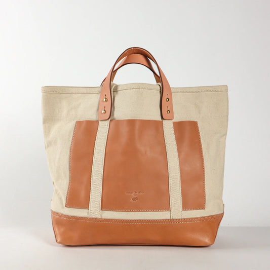 Editor Tote | Natural + Tan