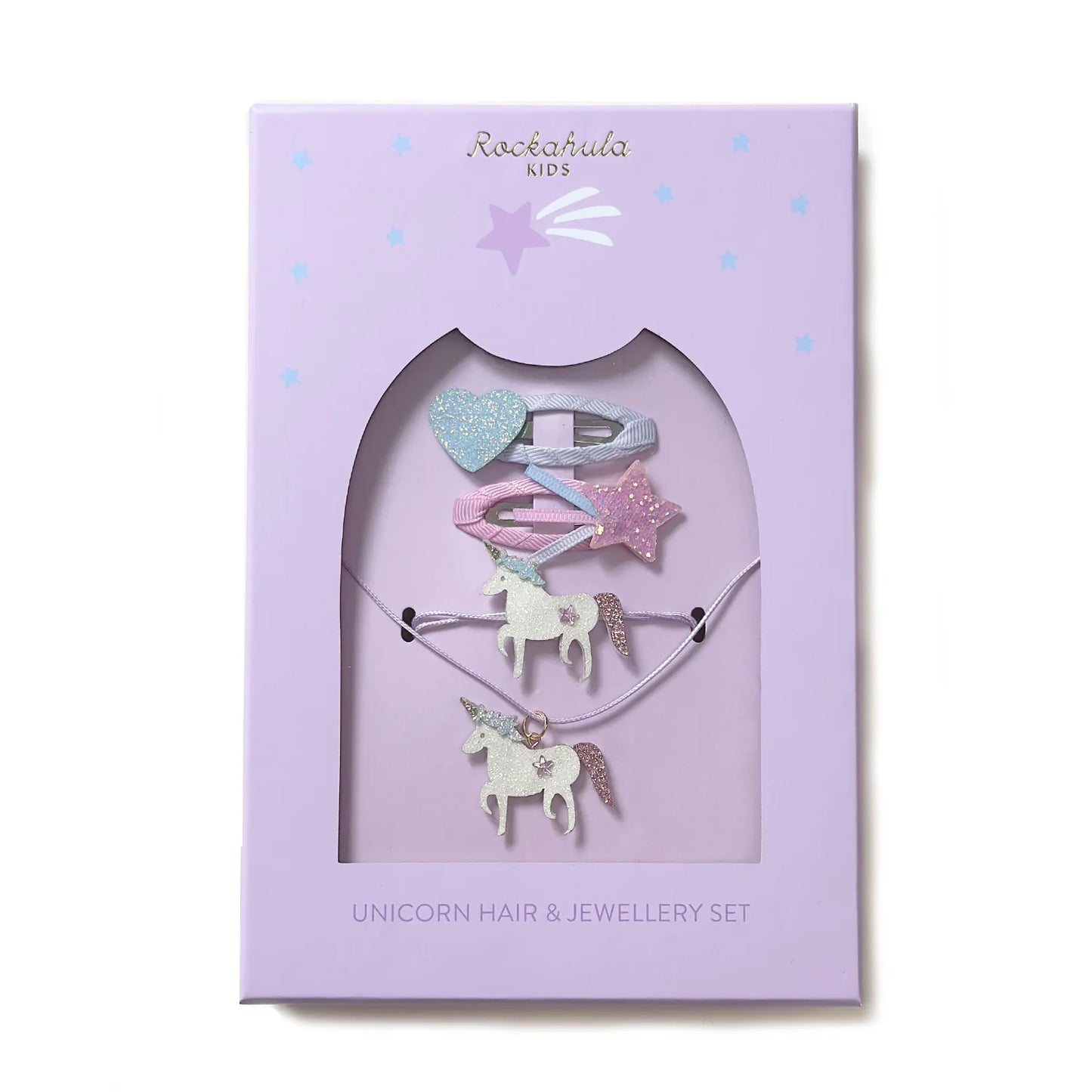 Unicorn Hair and Jewelry Set