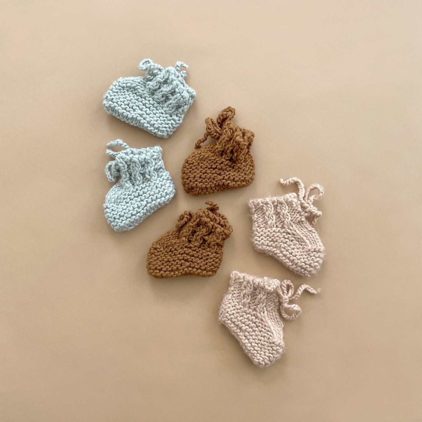 Blue Newborn Booties