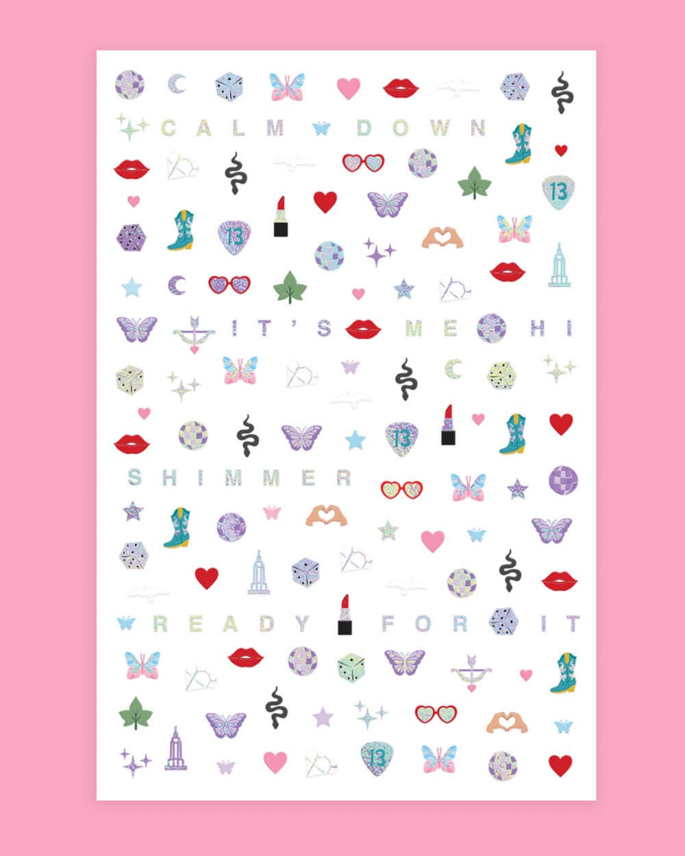 Eras Nail Stickers | Taylor Swift eras party