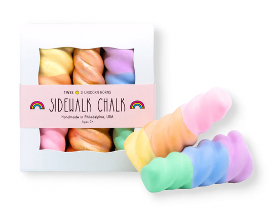 RAINBOW UNICORN HORN | HANDMADE SIDEWALK CHALK | BEST SELLER
