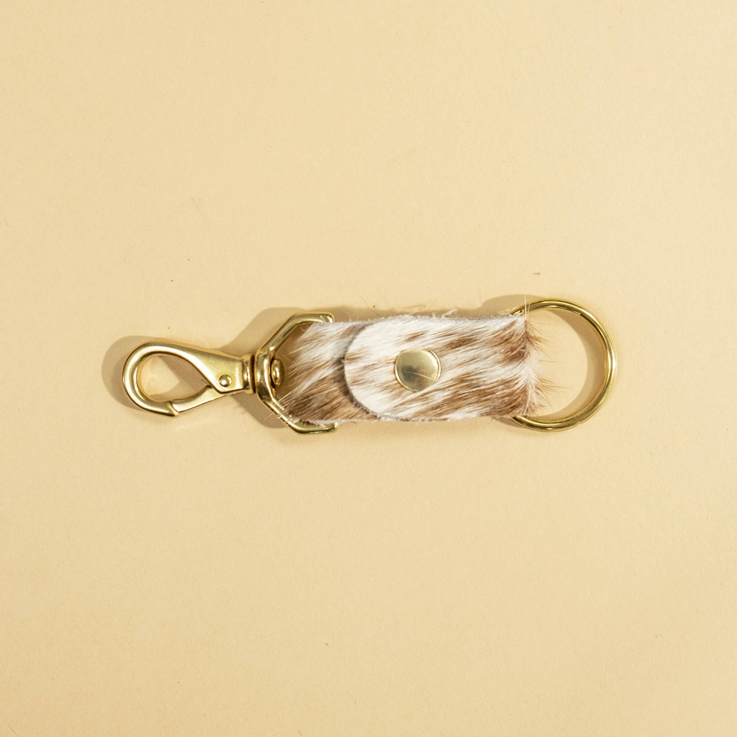 Primecut - Keychain - Caramel Speckled Hair on Hide