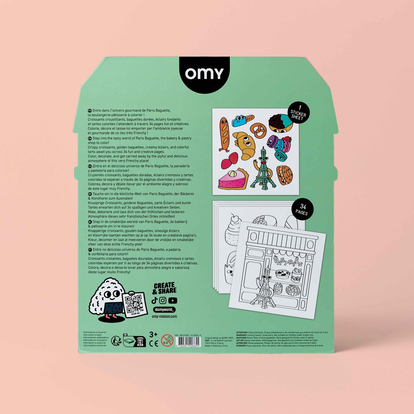 Paris Baguette - Coloring Book - OMY