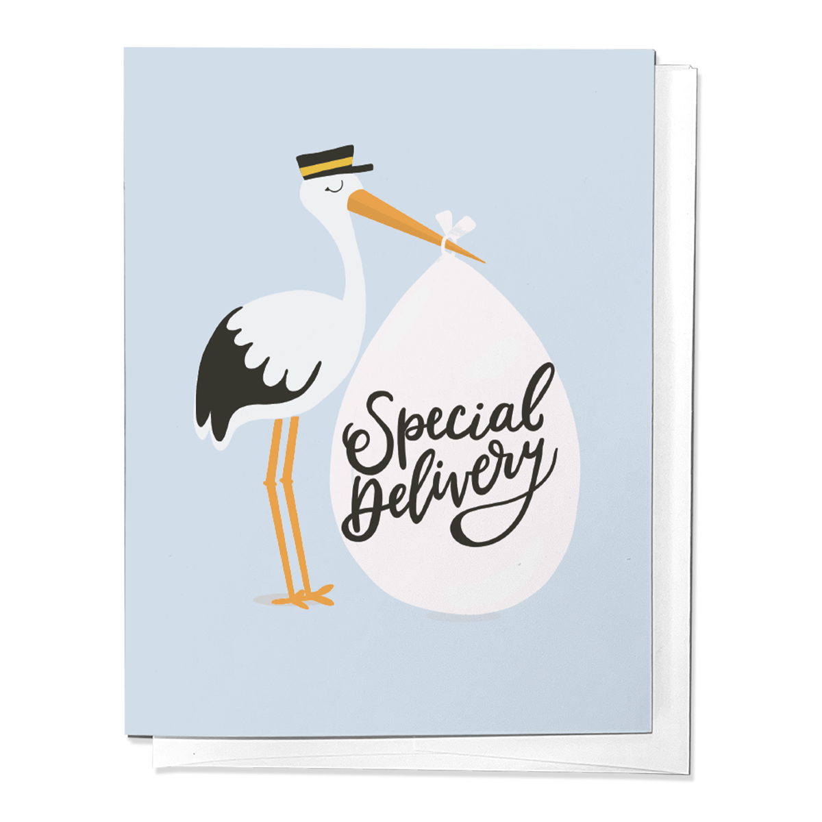 Stork Baby Newborn Congrats Greeting Card
