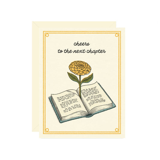 Next Chapter Book Card - Wallflower Paper & Party