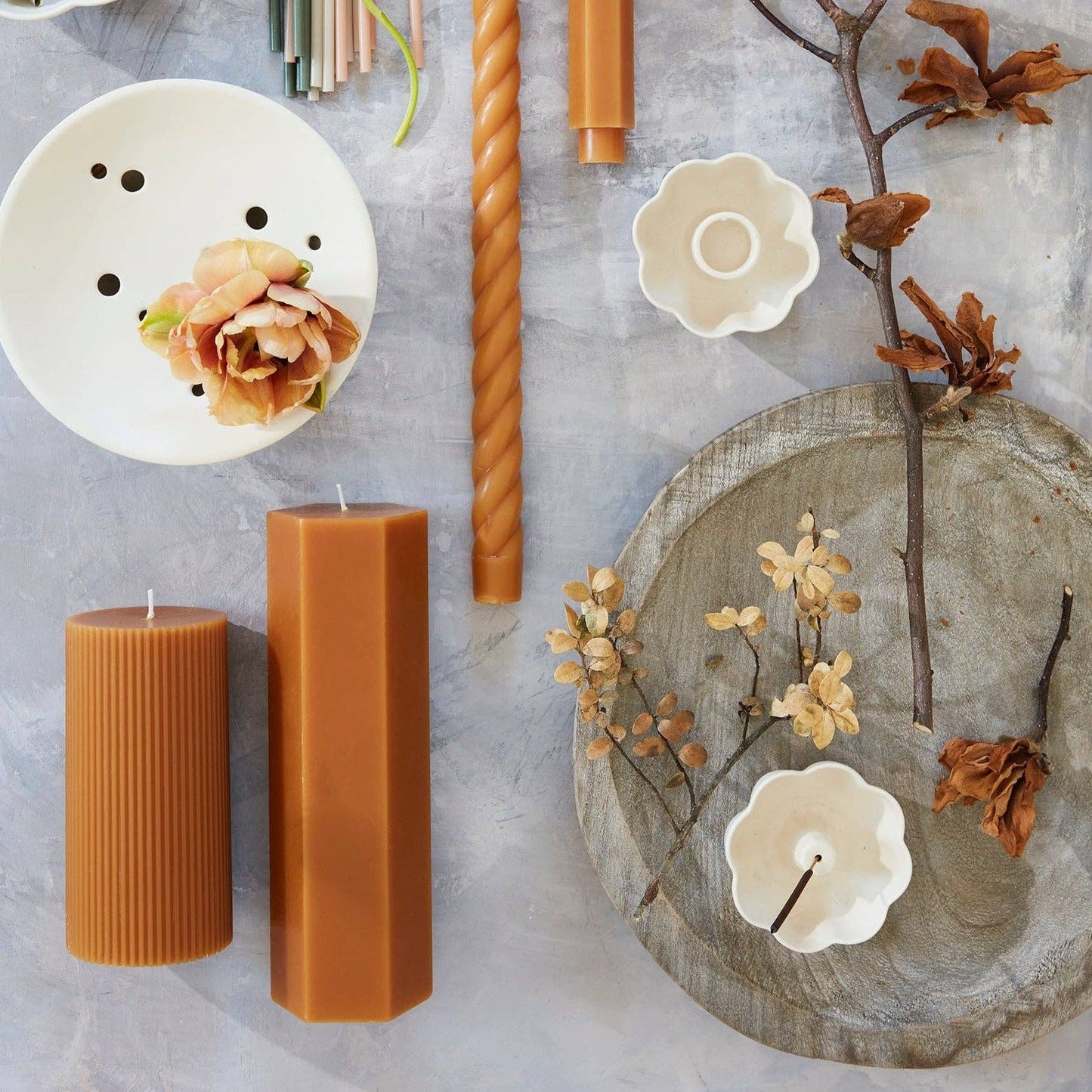 Ceramic Fleur Incense Holder