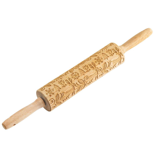 Winter Embossed Rolling Pin