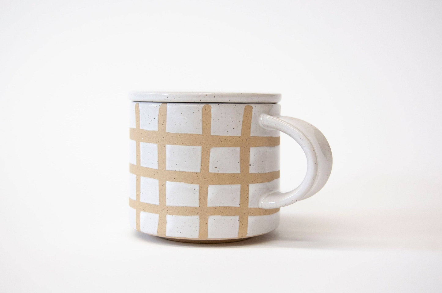 Grid Mug with Lid