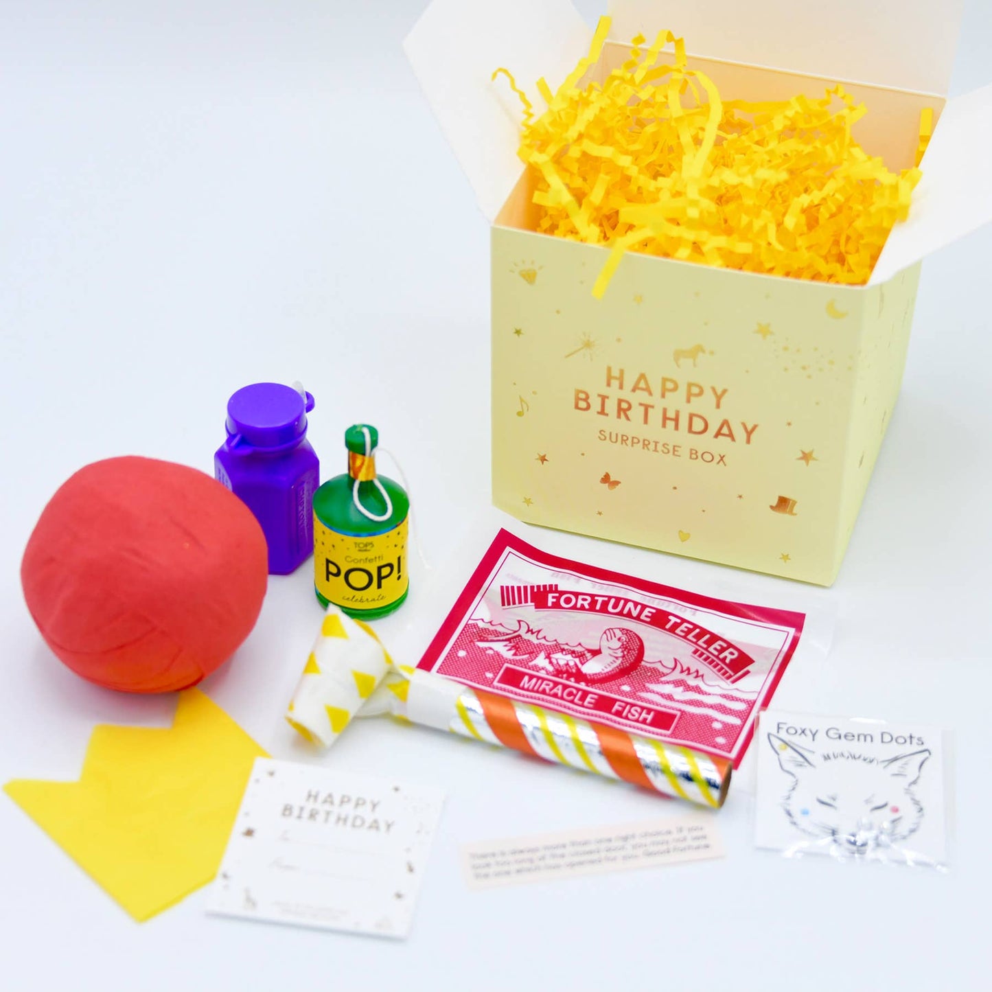 Happy Birthday in a Surprise Box - Assorted Colors