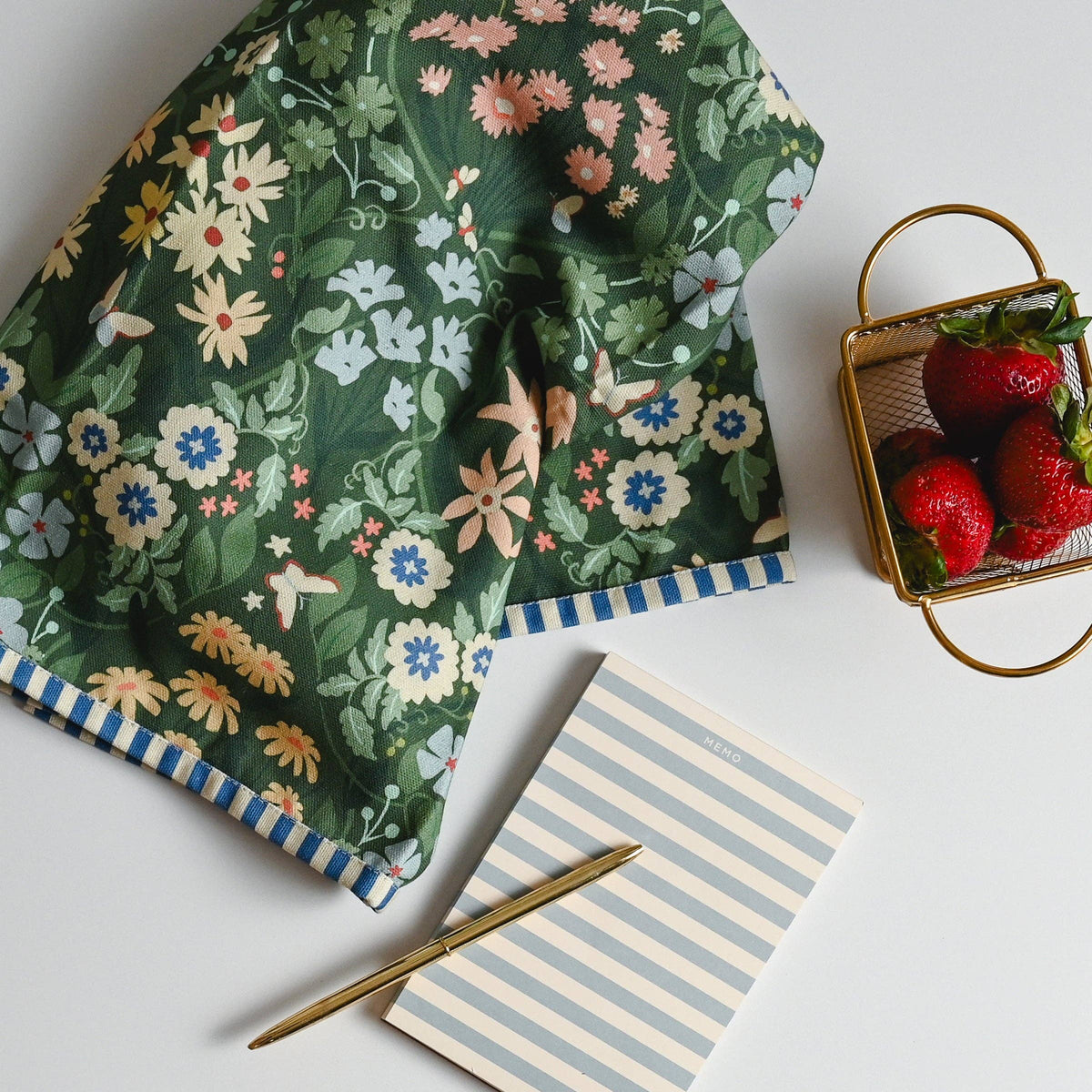Millefleur Tea Towel - Amy Heitman