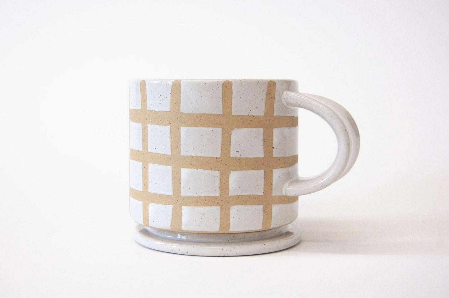 Grid Mug with Lid