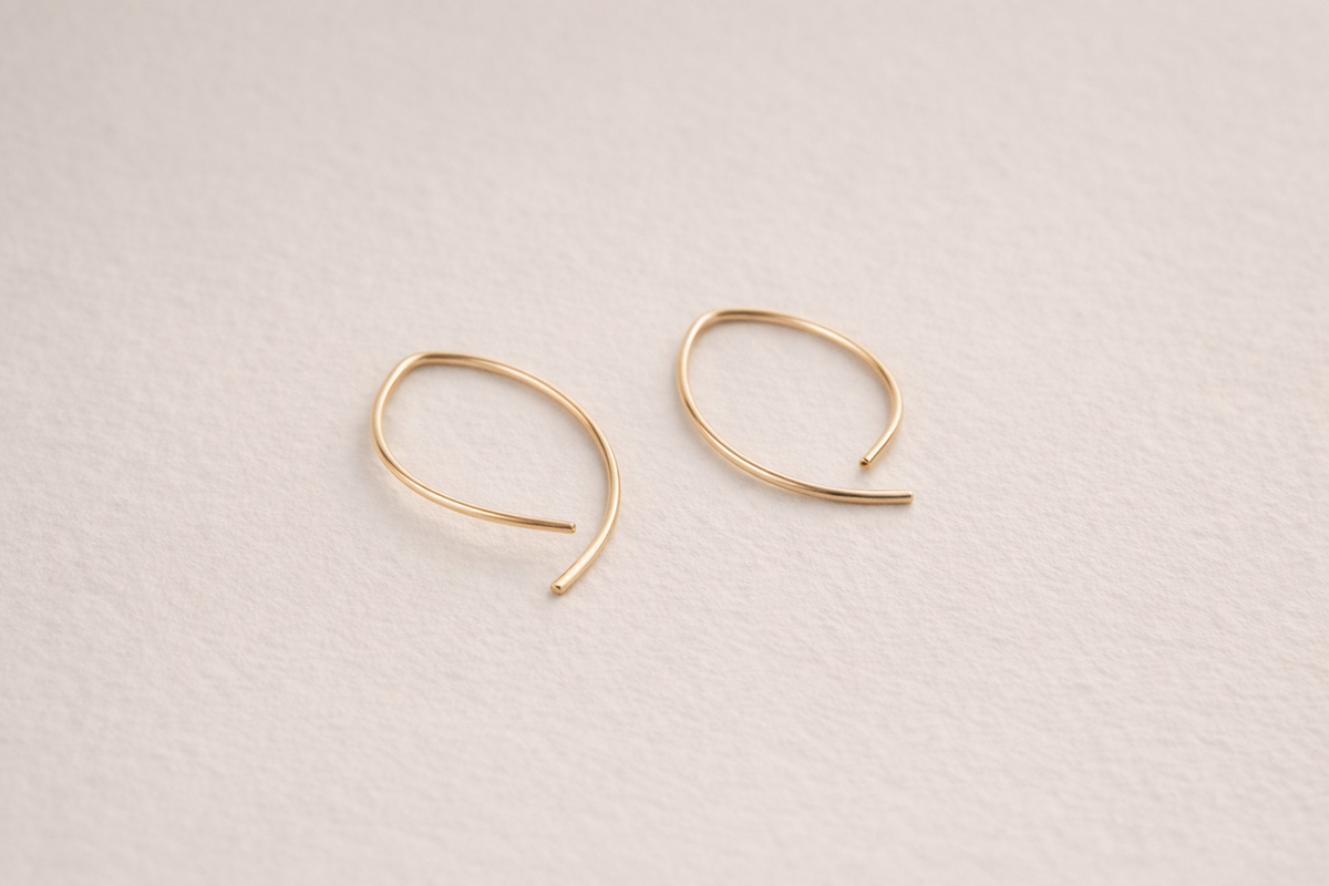 Poppy Threader Earrings | Gold Fill
