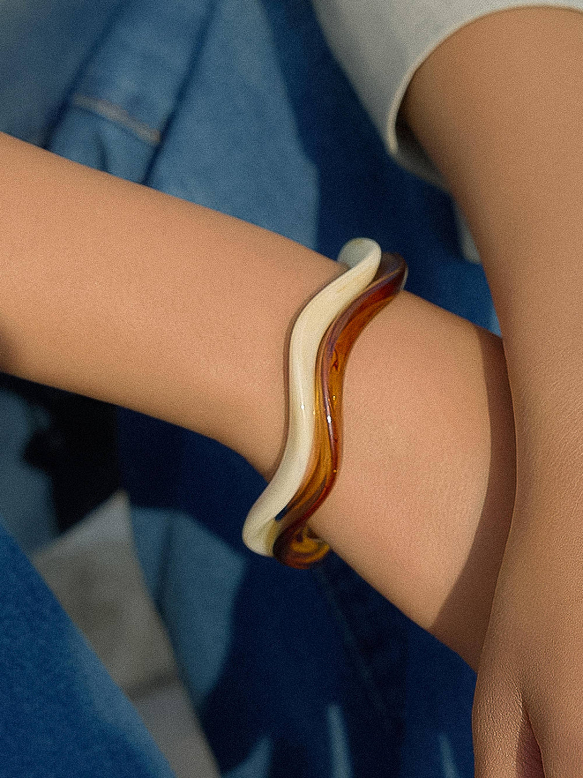 Wilder Wavy Bangle Bracelet Set