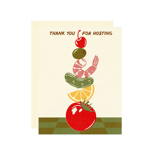 Thank You for Hosting Card - Wallflower Paper & Party