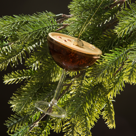 Espresso Martini Cocktail Christmas Ornament - Love & Victory