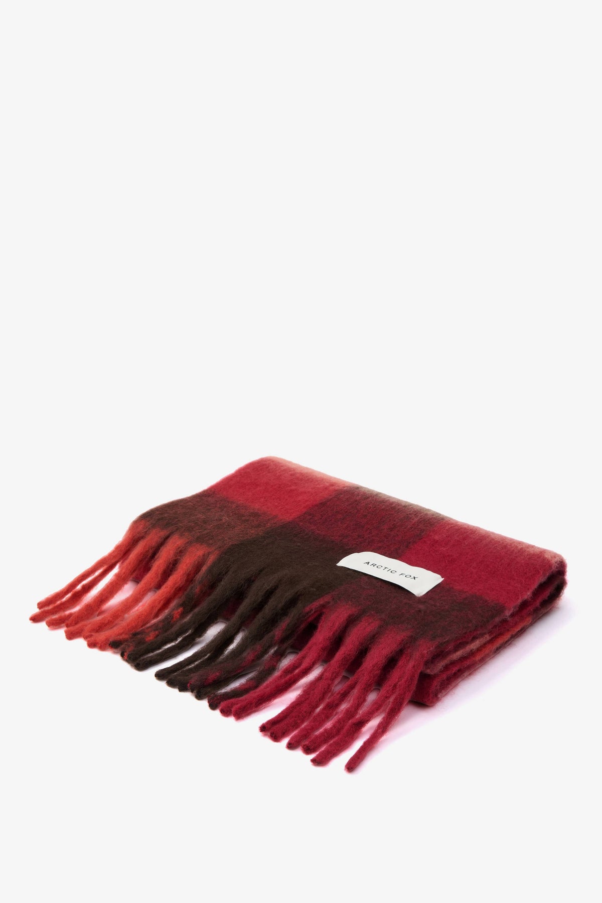 Burgundy check Reykjavik Scarf - Arctic Fox & Co. - North America - The Reykjavik Scarf - 100% Recycled - FW26