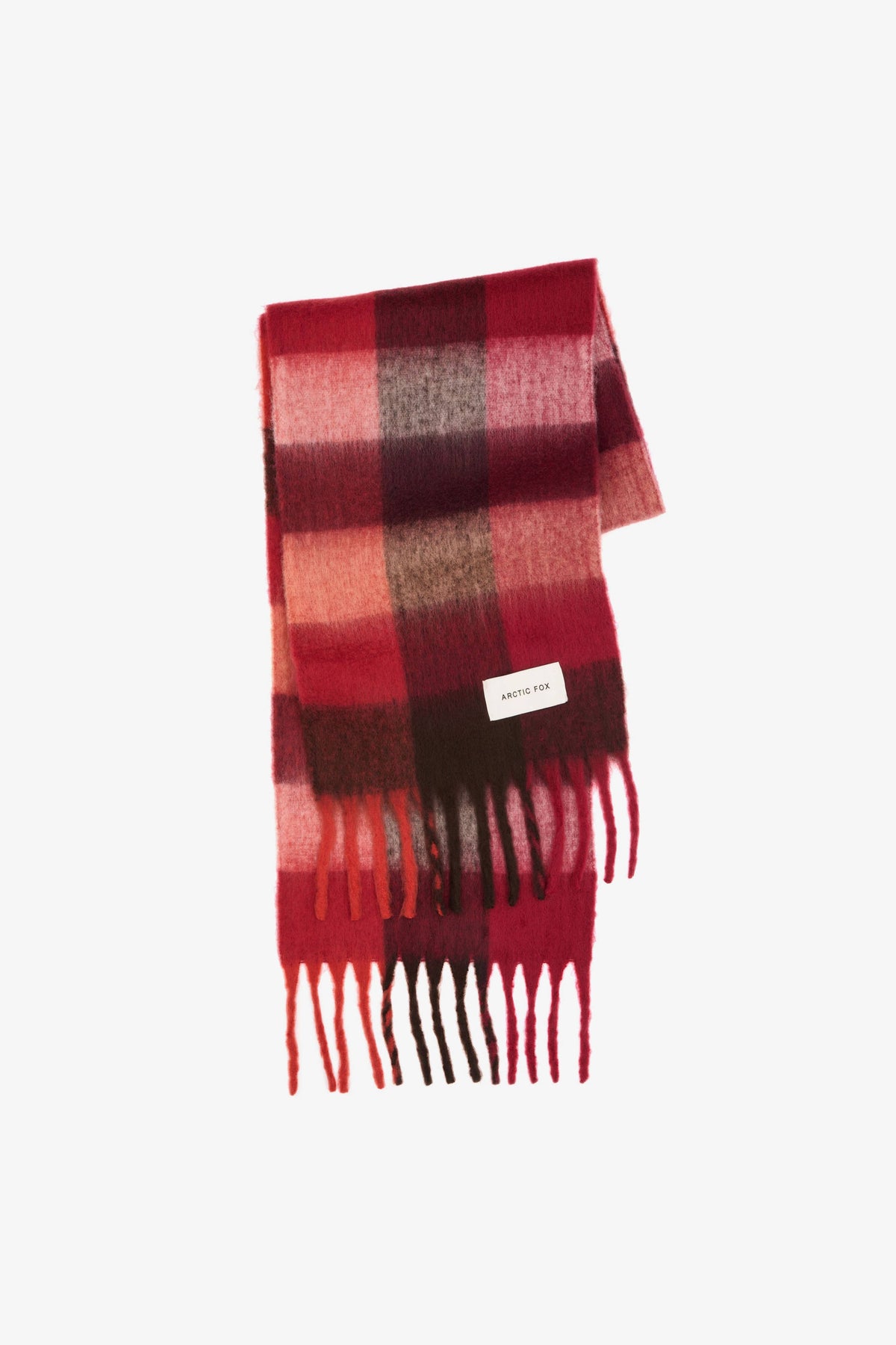 Burgundy check Reykjavik Scarf - Arctic Fox & Co. - North America - The Reykjavik Scarf - 100% Recycled - FW26