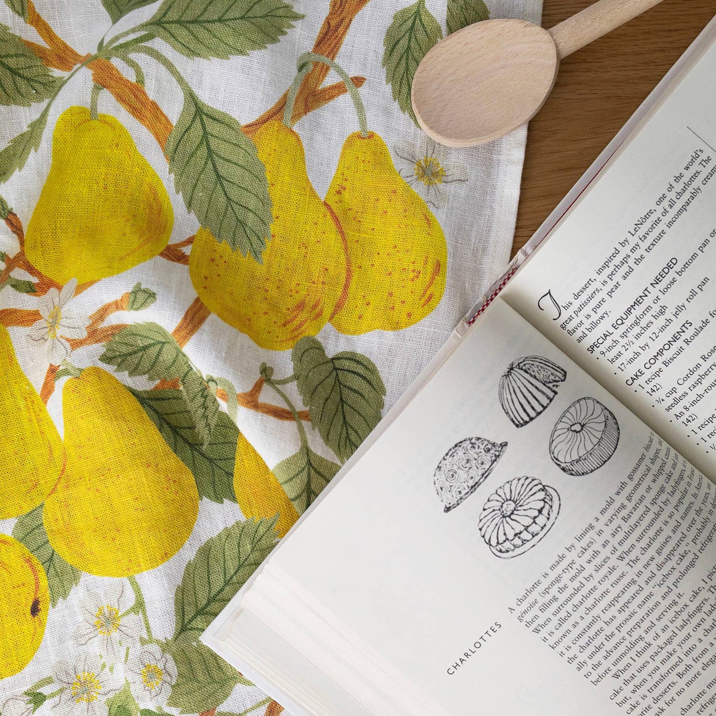 PEAR ORCHARD | 100% LINEN TEA TOWEL - Botanica Paper Co.