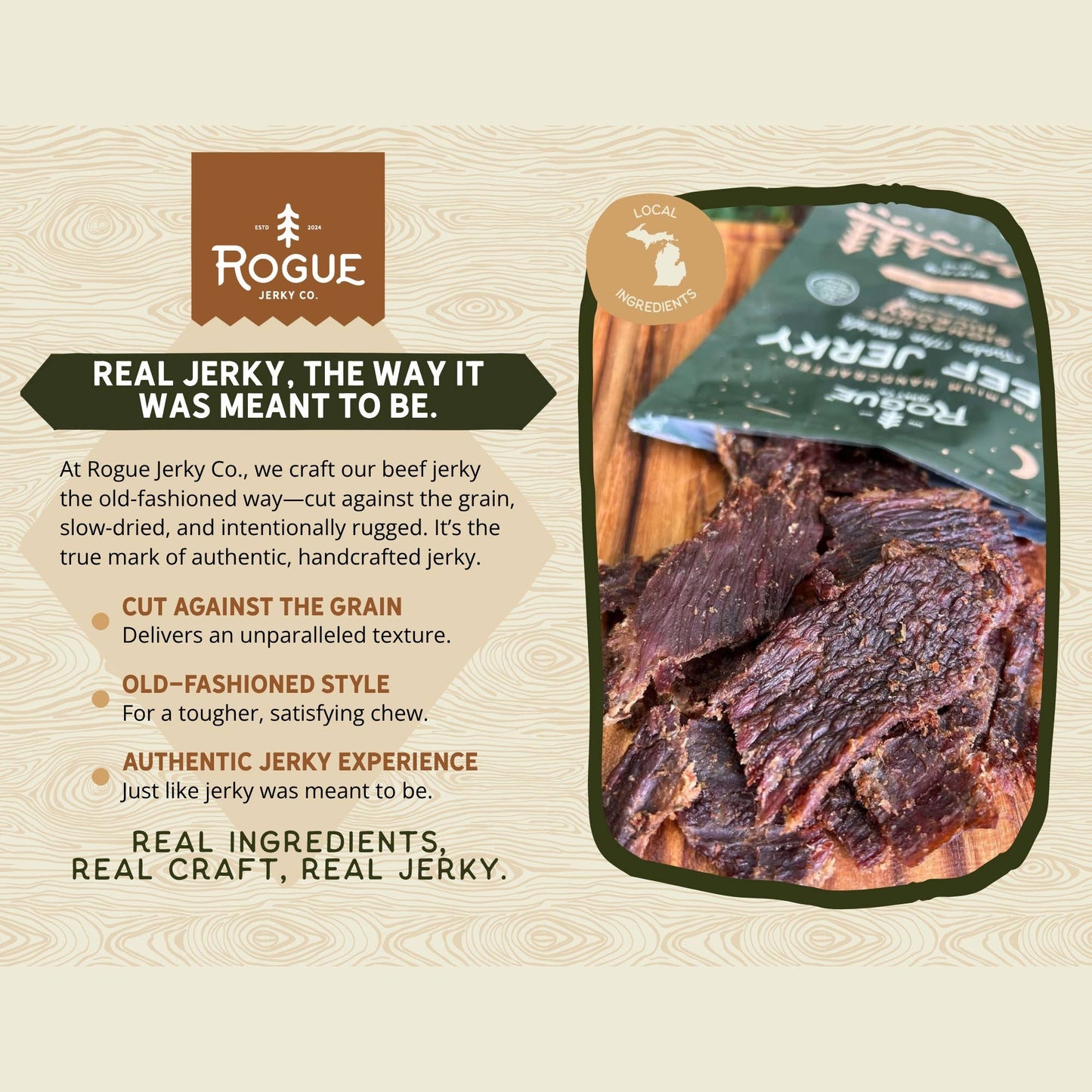 Signature Hickory Beef Jerky - Rogue Jerky Co.