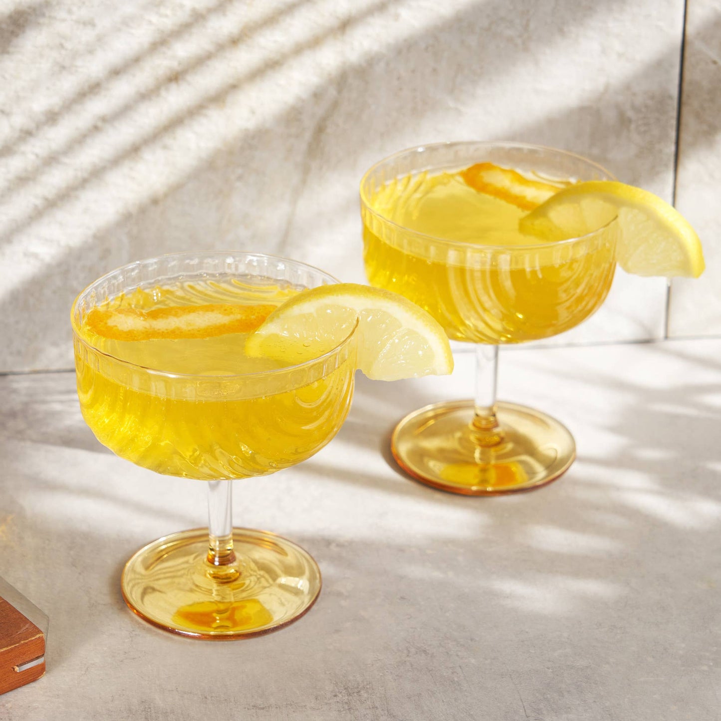 Deco Cocktail Coupes Set of 2