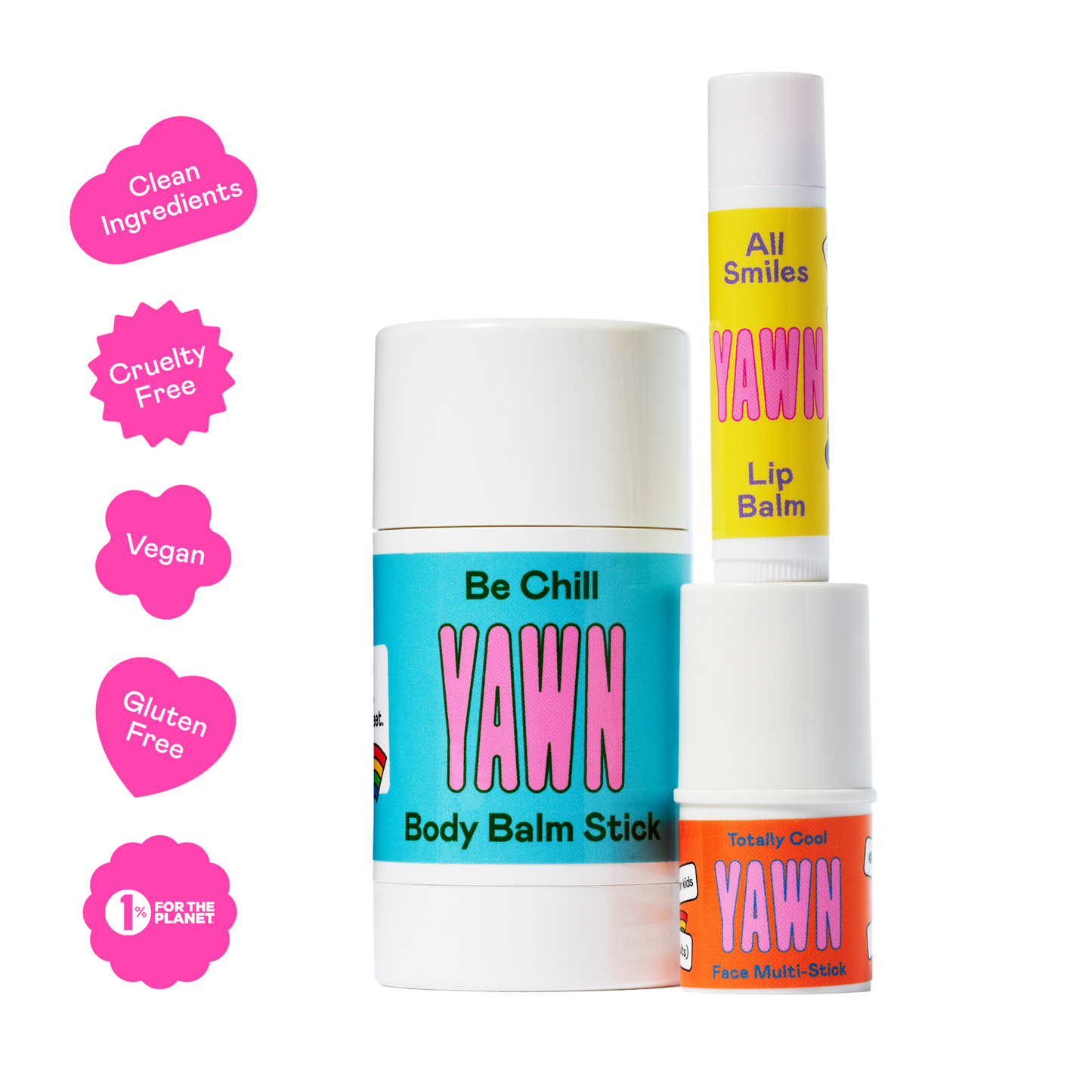 YAWN Makeup/Skincare Kit for Kids and Tweens | Non-Toxic