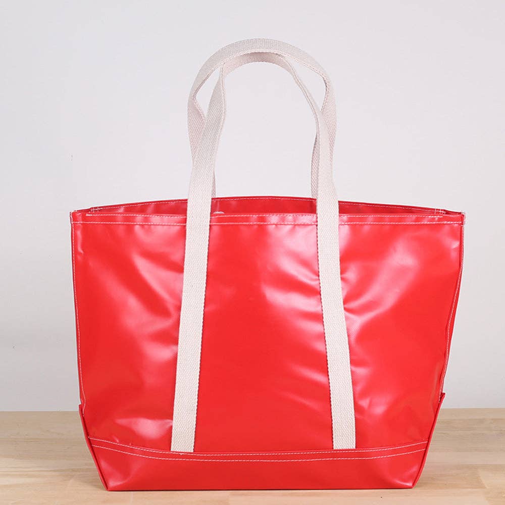 Orange Big Sur Splash Tote: Orange / 22"W x 14"H x 8" D