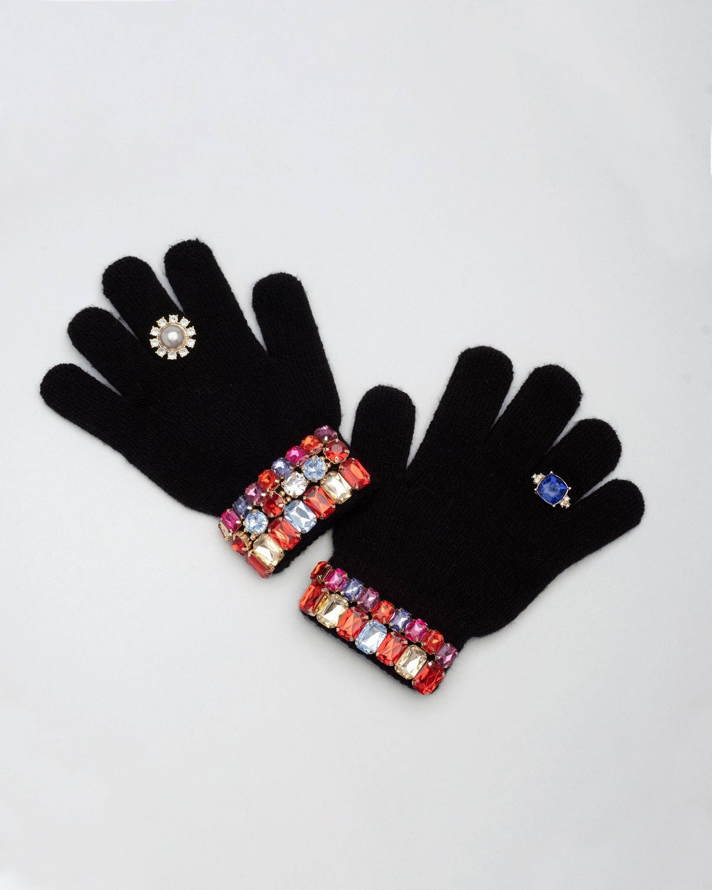 Black Jeweled Gloves - Super Smalls
