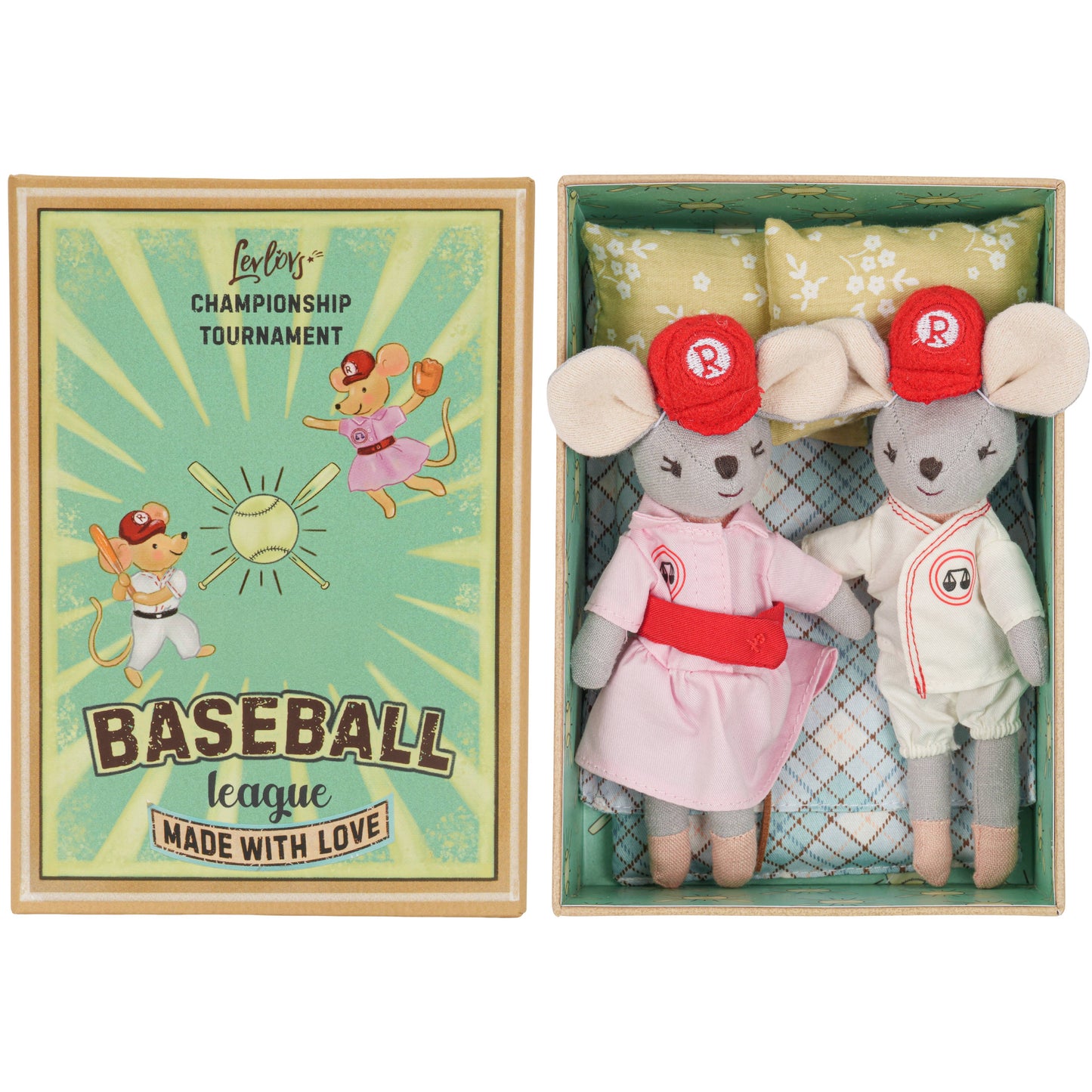 Baseball Mice Plush Toy Set