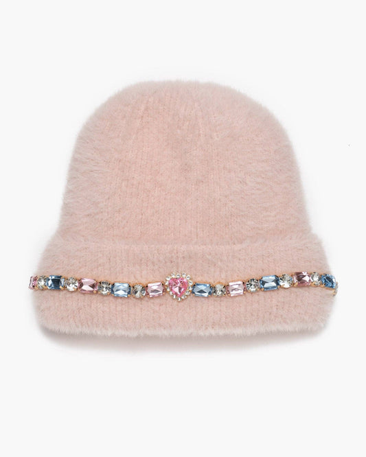 Pink Jeweled Beanie - Super Smalls