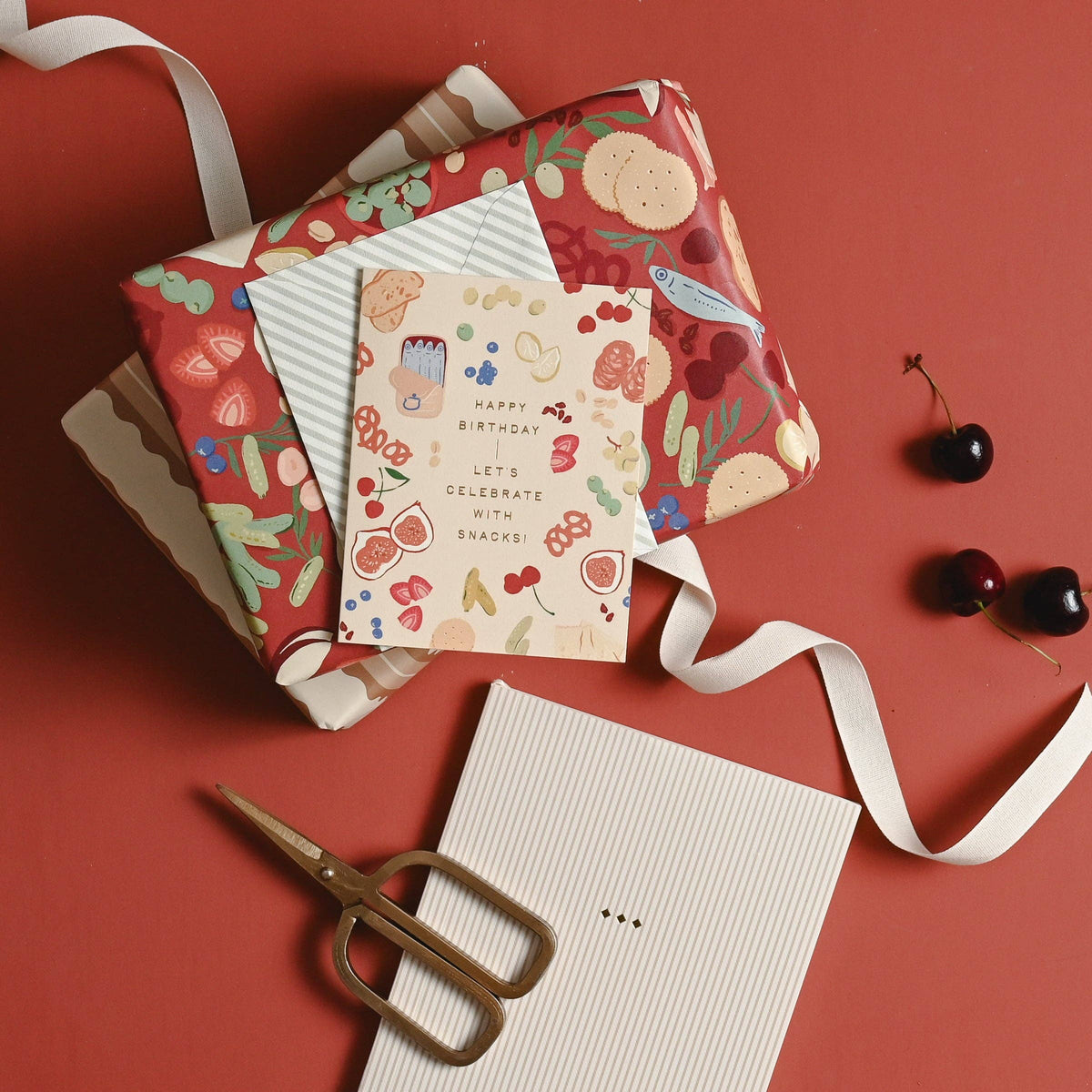 Celebrate with Snacks Card - Amy Heitman