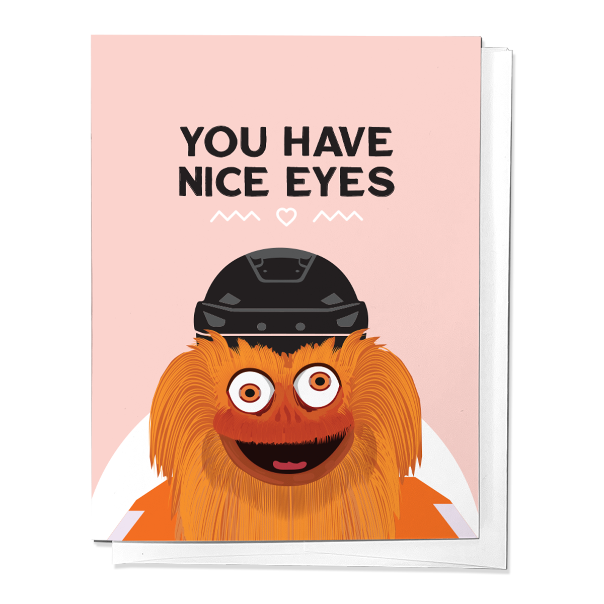 Nice Eyes Gritty Philly Flyers Love Friendship Card