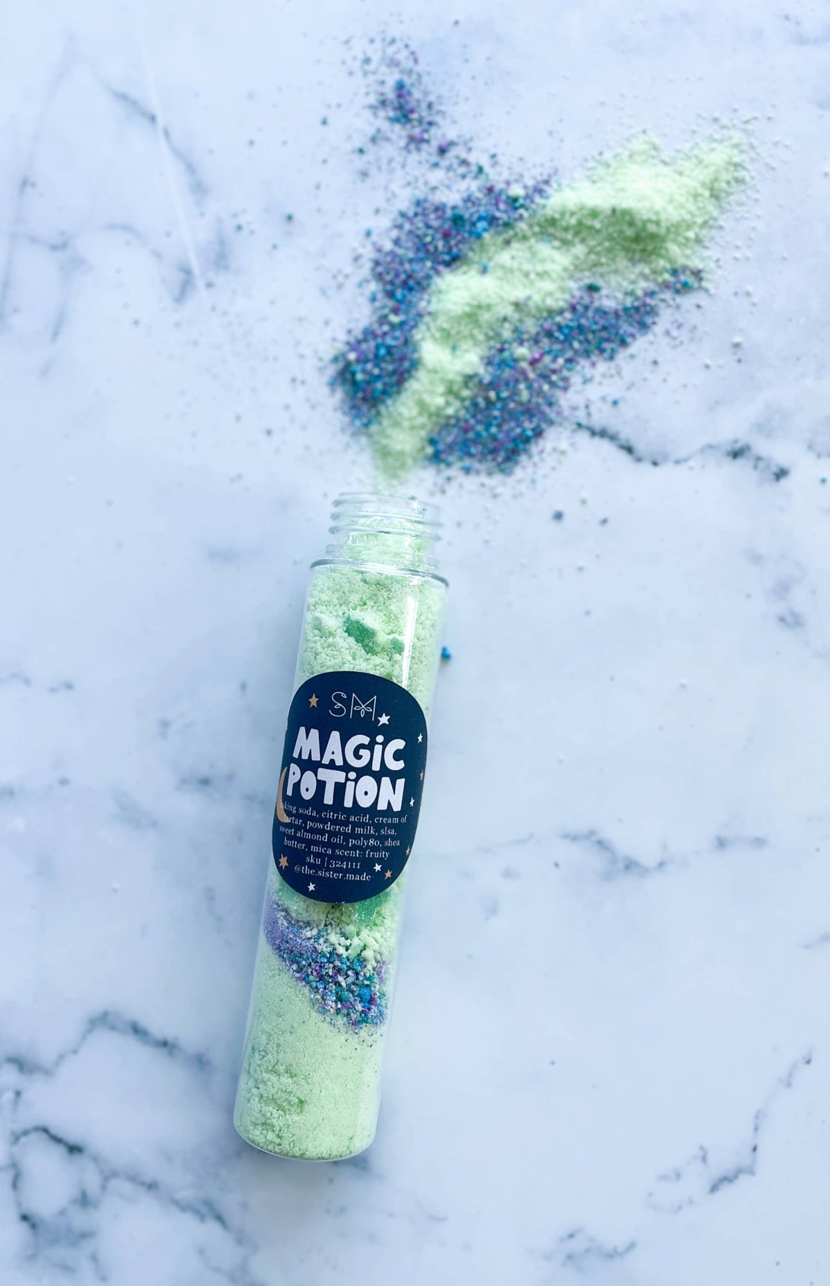 Magic Potion Bath Dust – Colorful Fizzing Bath Powder - The Sister Made