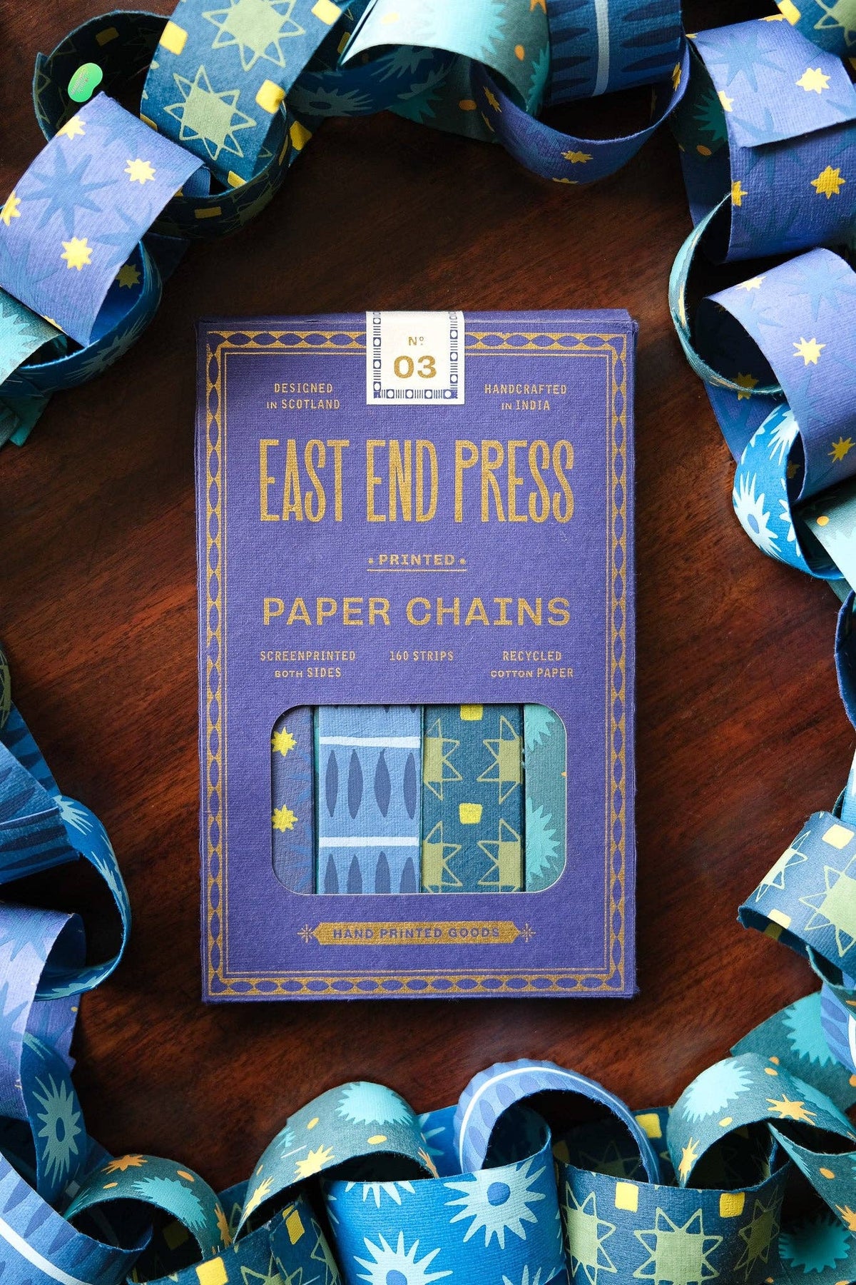 East End Press - BLUE & YELLOW PAPER CHAIN KIT