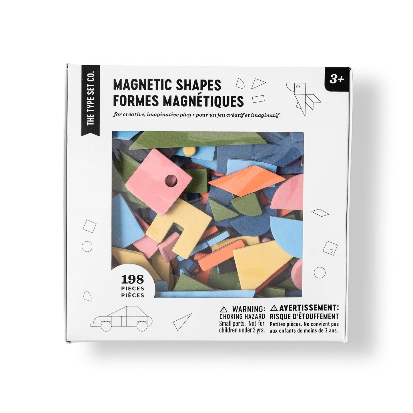 Rainbow Mod - Magnetic Shapes - The Type Set Co. - 198pc