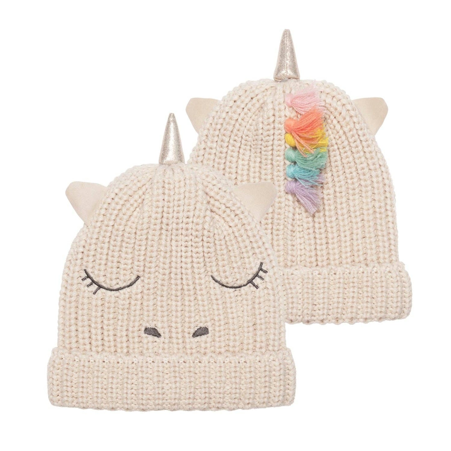 Unicorn Knitted Hat 7-10 Years