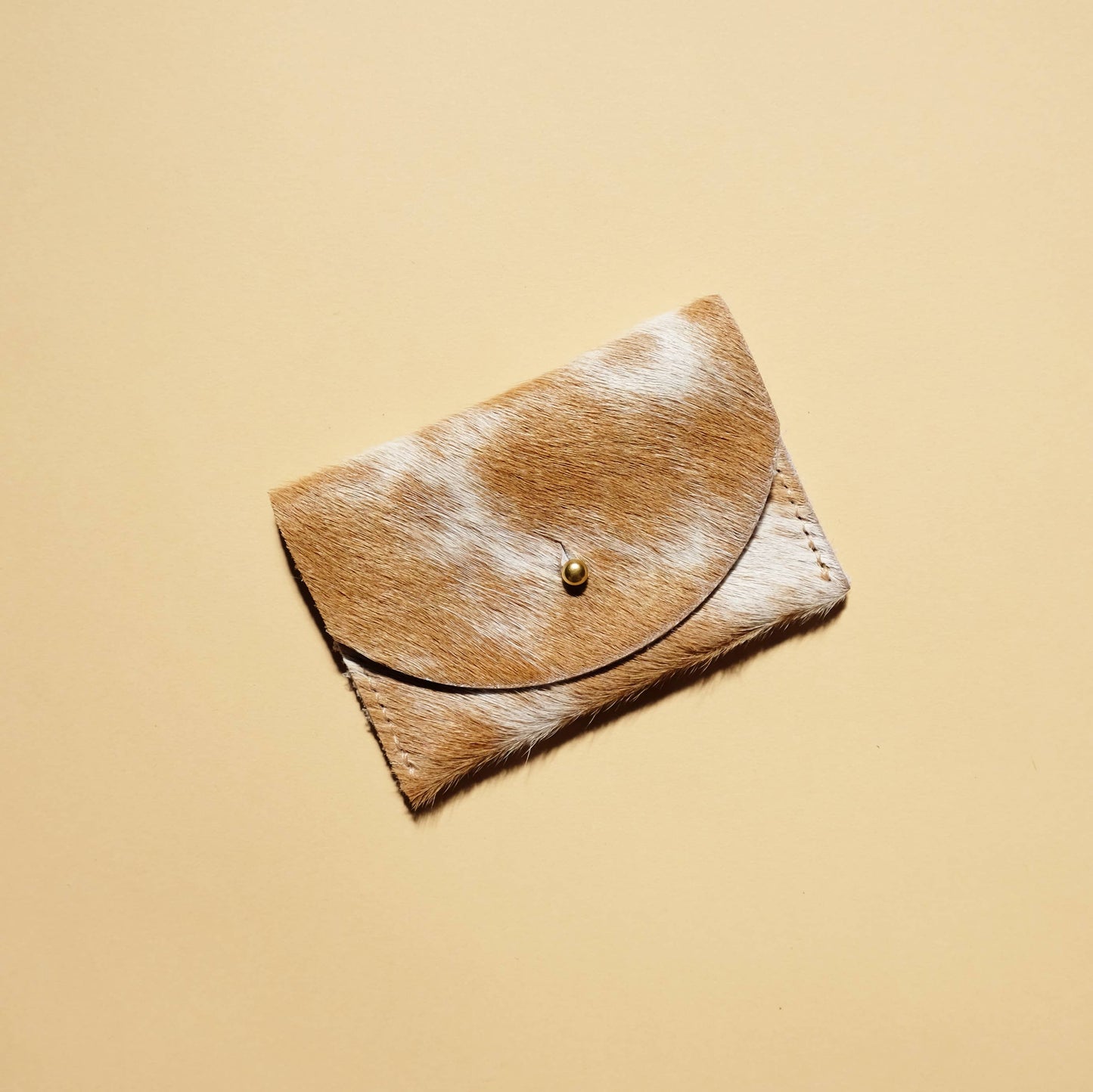 Primecut - Cardholder - Caramel Speckled Hair on Hide