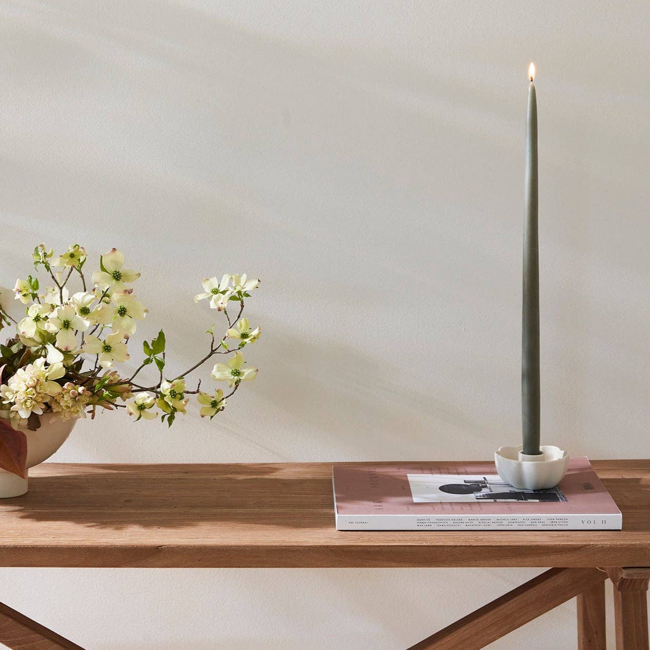Ceramic Fleur Taper Holder