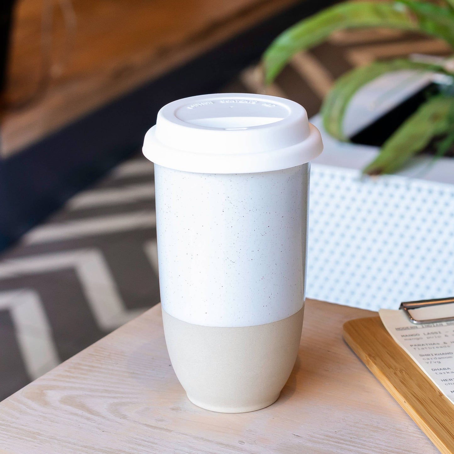 Nova Ceramics Travel Mugs - Dune 16oz Ceramic Travel Mug – (Includes Lid & Band)