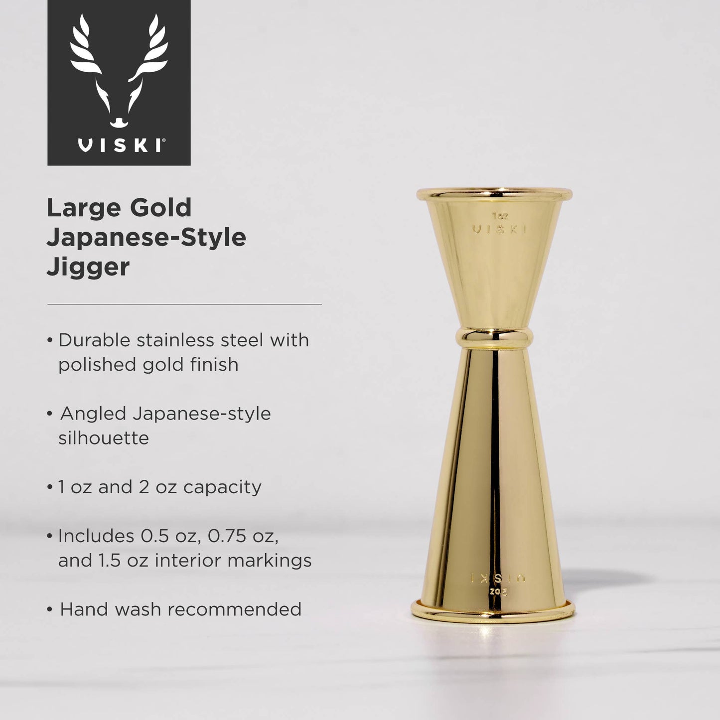 Gold Plated Makoto Jigger