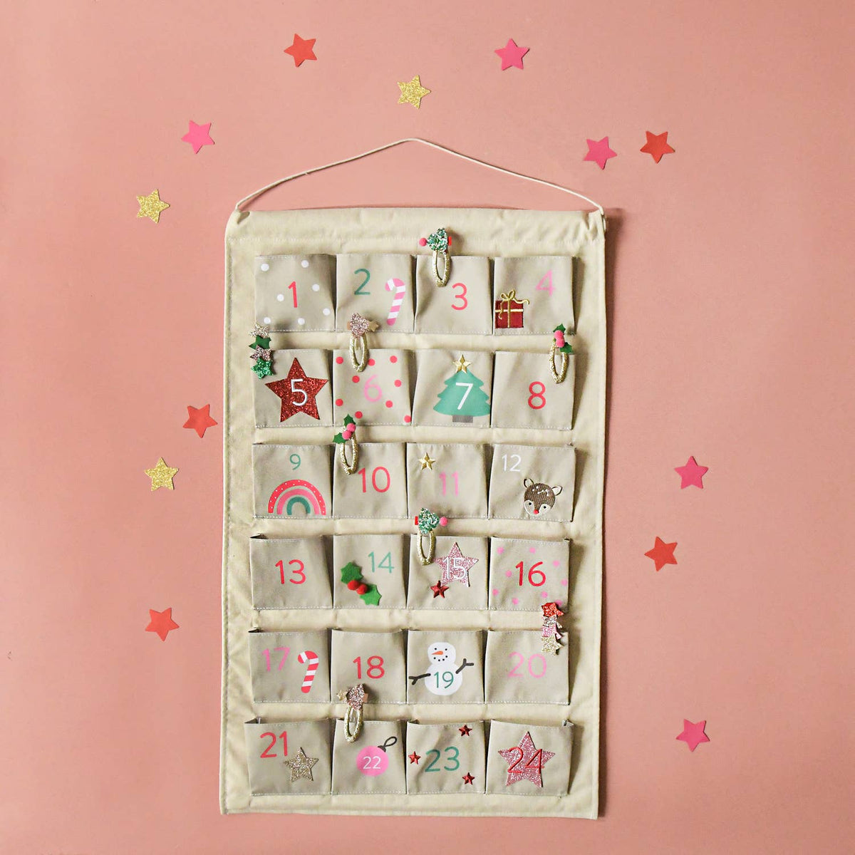 Jolly Christmas Reusable Advent Calendar - Rockahula Kids US