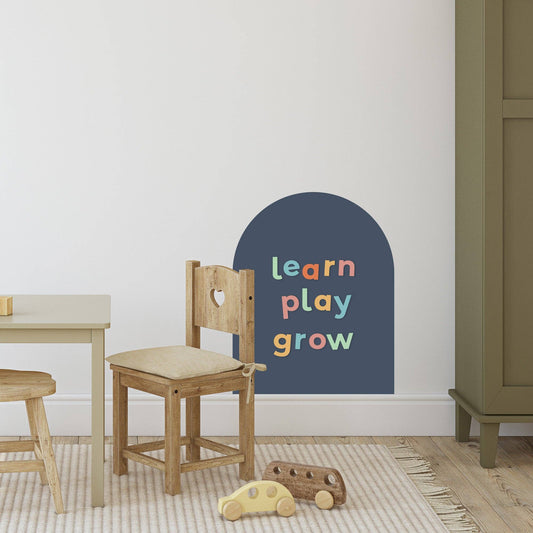 Navy Mini Arch Magnetic Wall Decal - The Type Set Co.
