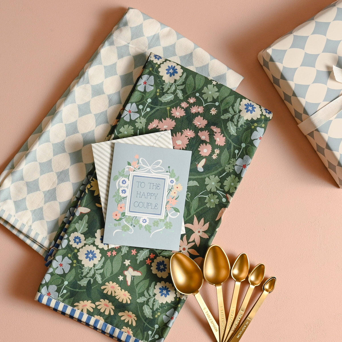 Blue Diamond Tea Towel - Amy Heitman