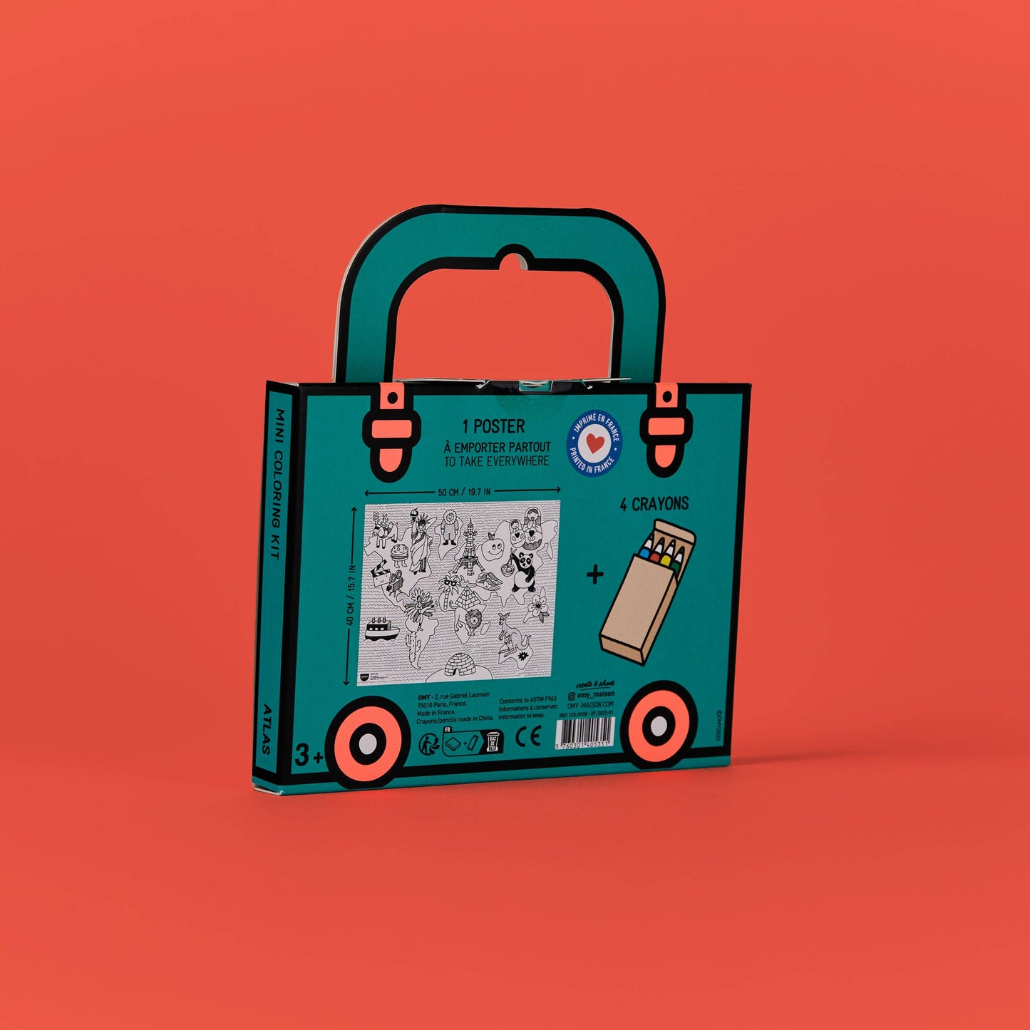 Atlas - Mini Pocket Coloring - OMY